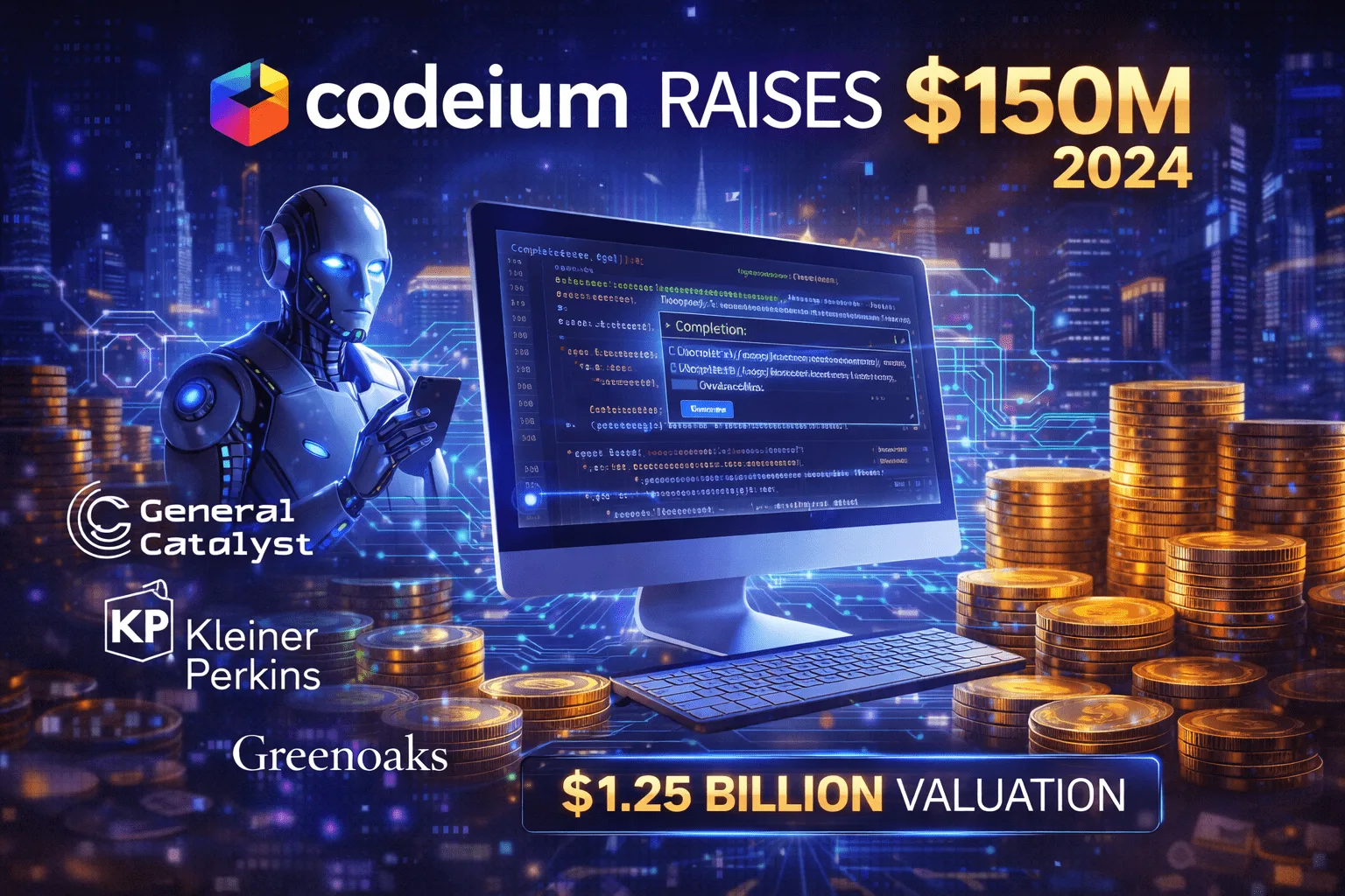 Codeium Raises $150M in 2024: What It Means for AI Coding Assistants and Developers 2 Codeium 150M Funding