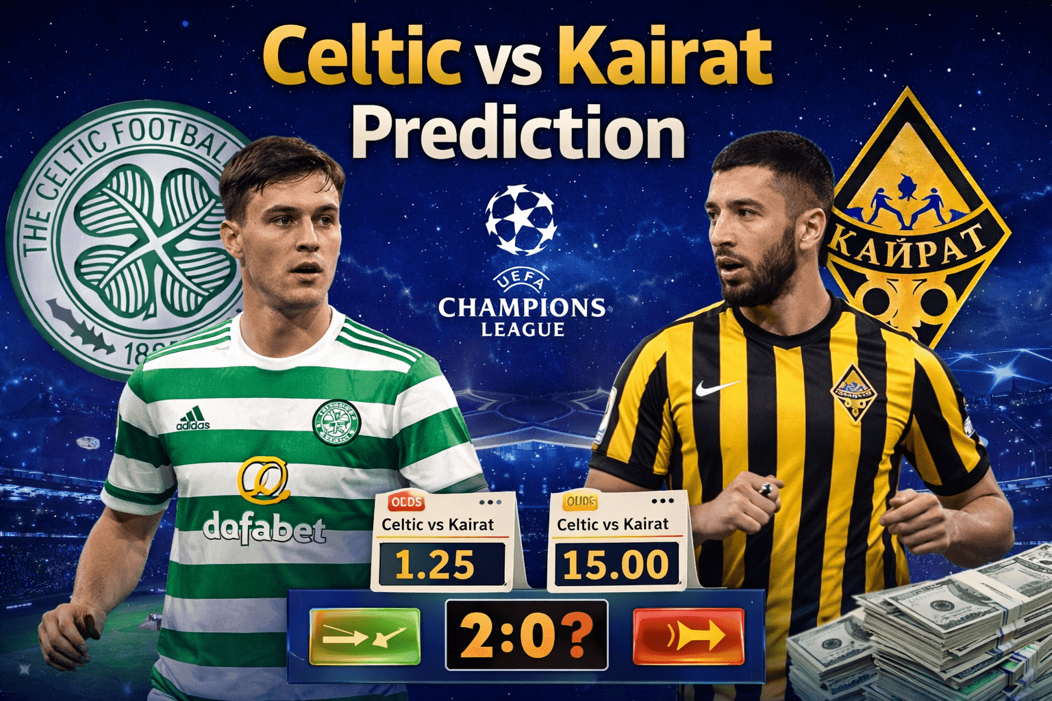 Celtic vs Kairat Prediction 2025: Odds, Correct Score & Betting Guide 2 Celtic vs Kairat Prediction