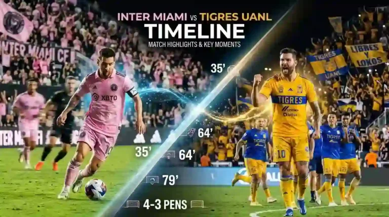 Inter Miami vs Tigres UANL Timeline